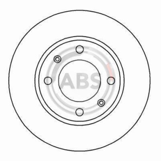 Диск гальмівний A.B.S. 16876 (фото 1)