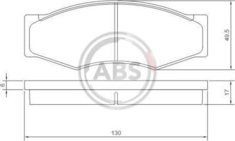 Гальмівні колодки дискові (1 к-т) A.B.S. 36168 (фото 1)