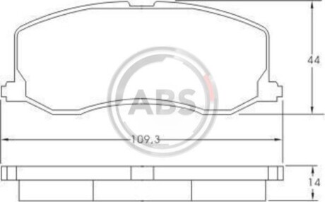 Гальмівні колодки дискові (1 к-т) A.B.S. 37017 (фото 1)