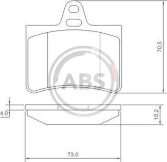 Гальмівні колодки дискові (1 к-т) A.B.S. 37276 (фото 1)