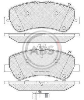 Гальмівні колодки дискові (1 к-т) A.B.S. 37748 (фото 1)