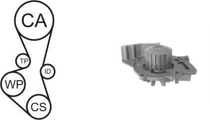 Комплект ремня ГРМ + помпа AIRTEX WPK-169001