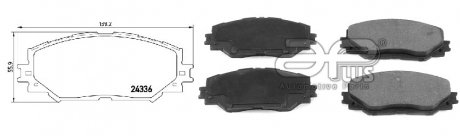 Колодка тормозная, лев/прав, перед TOYOTA AURIS (_E15_) (10/06-09/12) APPLUS APLUS 71251BAAP (фото 1)