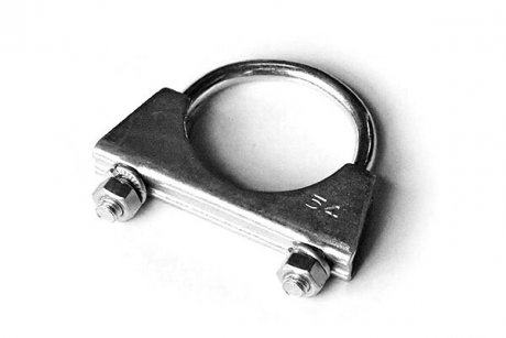 Хомут глушителя стремяночный M8 Ф54 мм (оцинк. сталь) (10шт) ASAM 55319 (фото 1)