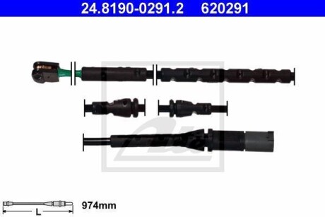 Датчик износа тормозных колодок ATE 24819002912