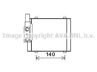 AVA AUDI Оливний радіатор A6 C5 2.4-3.0 01- (автомат) AVA COOLING AI3325 (фото 1)