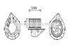 AVA AUDI Вентилятор салону 80 B4 91-, Audi A4 AI8372