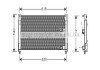 AVA HONDA Радіатор кондиціонера (конденсатор) ROVER 620 2.0I-2.3I 93- AVA COOLING AU5116 (фото 1)