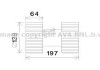 Вентилятор отопителя салона BMW 3 (E46) (98-05) , X3 (E83) (04-) (BW8480) AVA