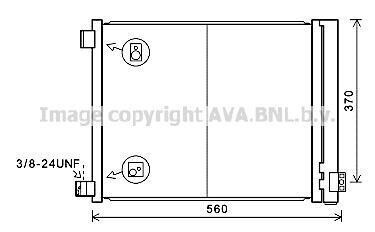 AVA NISSAN Радіатор кондиціонера (конденсатор) з осушувачем MICRA IV 1.2 DIG-S 11- AVA COOLING DN5427D (фото 1)