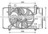 AVA NISSAN Вентилятор радіатора (дифузор в зборі) JUKE 1.6 10- DN7532