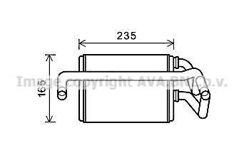 AVA NISSAN Радіатор опалення 350Z 3.5 02- AVA COOLING DNA6405 (фото 1)