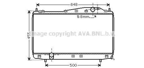 Радиатор охлаждения двигателя Chevrolet Epica (06-) MT AVA AVA COOLING DW2054
