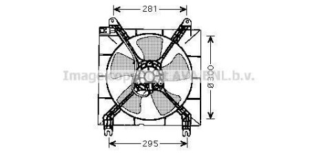 Вентилятор охолодження радіатора AVA COOLING DW7507 (фото 1)