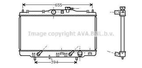 Радіатор охолодження ACCORD6 18i AT+-AC 98-02 (AVA) AVA COOLING HDA2119