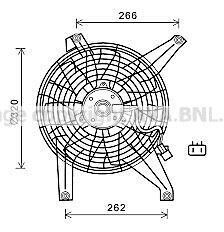 Вентилятор радіатора MITSUBISHI PAJERO (V60, 70) (00-) (AVA) AVA COOLING MT 7528