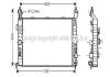 AVA OPEL Радіатор системи охолодження двигуна Meriva A 1.7DTi 03- OL2348