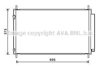 AVA TOYOTA Радіатор кондиціонера (конденсатор) YARIS 1.5 Hybrid 12- AVA COOLING TO5708D (фото 1)