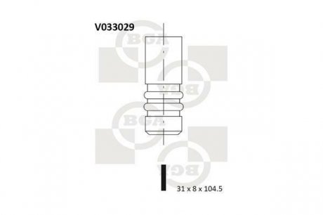 Выпускной клапан BGA V033029 (фото 1)