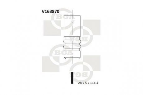 Клапан впускной BGA V163870