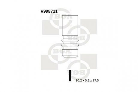 Клапан випускний BGA V998711