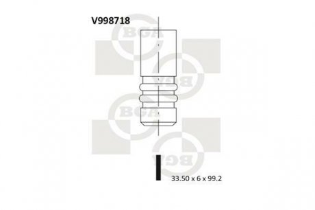 Клапан двигуна BGA V998718 (фото 1)