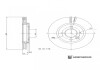 MG Гальмівний диск передн. MG 3 1.5 16- BLUE PRINT ADBP430030 (фото 3)