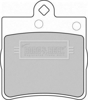 - Гальмівні колодки до дисків BORG & BECK BBP1669 (фото 1)