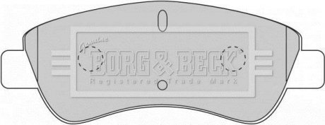 Колодки дискового тормоза BORG & BECK BBP1703 (фото 1)