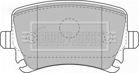 Колодки дискового тормоза BORG & BECK BBP1877 (фото 1)