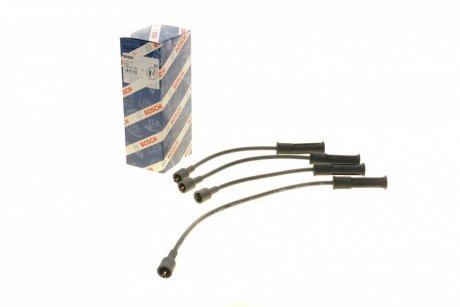 Провода высоковольтные (компл.) прямой наконечник на крышку трамблера BOSCH 0986357184 (фото 1)