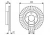 VW Тормозной диск задн.Audi A6 3.7/4.2,Passat 1.8/4.0 4 motion 98- BOSCH 0986479A42 (фото 2)