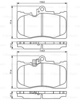 Тормозные колодки BOSCH 0986494252 (фото 1)