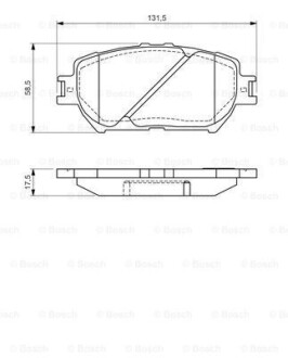 Гальмівні колодки дискові BOSCH 0986494363 (фото 1)