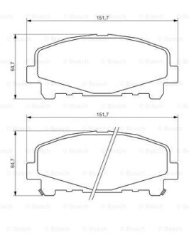 Тормозные колодки BOSCH 0986494382 (фото 1)