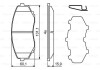 MAZDA К-т передних торм. колодок CX-5 11- BOSCH 0986494855 (фото 1)