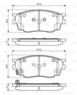 Тормозные колодки BOSCH 0986495087 (фото 1)