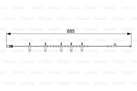 Датчик износа тормозных колодок BOSCH 1987473015 (фото 1)
