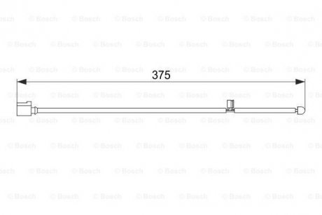 Сигнализатор, износ тормозных колодок BOSCH 1987474562 (фото 1)