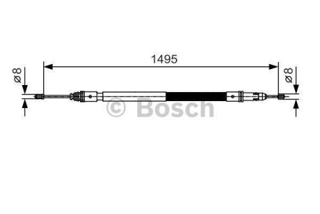 Гальмівний трос BOSCH 1987482118 (фото 1)