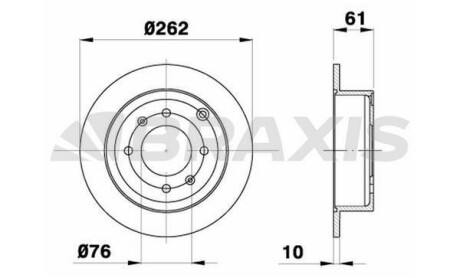 Диск гальмівний Braxis AE0369