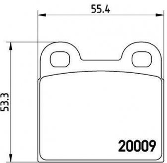Колодки дискового тормоза BREMBO P06001