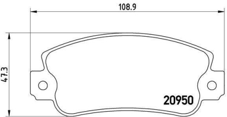 Гальмівні колодки дискові BREMBO P23021 (фото 1)