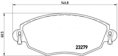 Гальмівні колодки дискові BREMBO P24060 (фото 1)