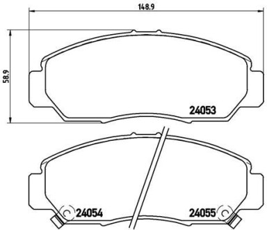 Тормозные колодки BREMBO P28047 (фото 1)