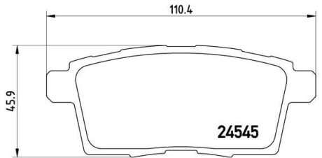 Тормозные колодки дисковые BREMBO P49041 (фото 1)