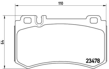 Гальмівні колодки дискові BREMBO P50061