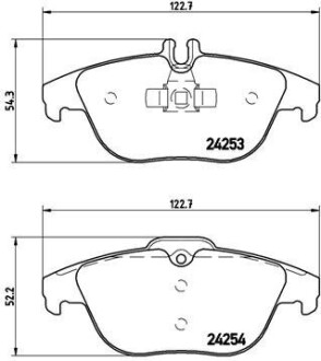 Тормозные колодки дисковые BREMBO P50068 (фото 1)