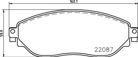 Гальмівні колодки дискові BREMBO P59 082 (фото 1)