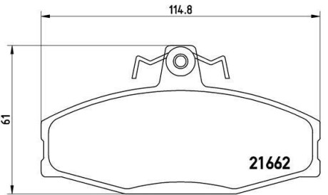 Колодки дискового тормоза BREMBO P85 022 (фото 1)